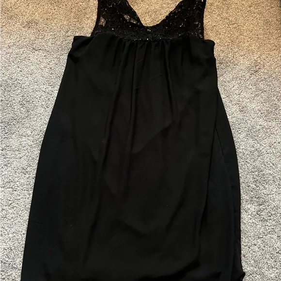 Kohl's Dresses | Small Black Lace Top Dress From Kohls | Color: Black/Tan | Size: S | Danadu_2's Closet
